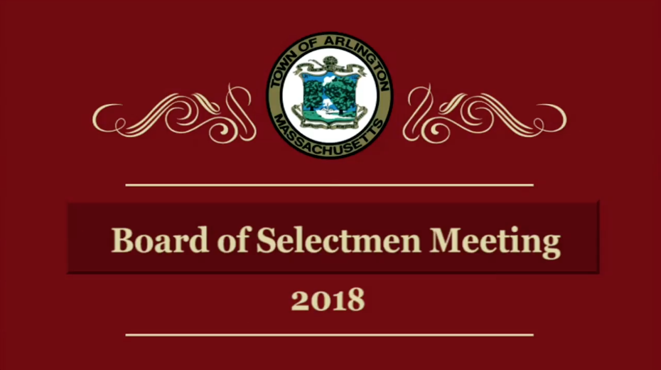 Selectmen Meeting – May 21, 2018 Selectmen Meeting – May 21, 2018