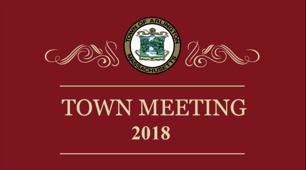 Special Town Meeting – February 12, 2018 Special Town Meeting – February 12, 2018
