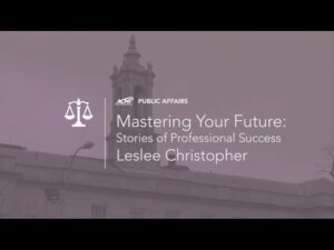 Mastering Your Future: Stories of Professional Success – Leslee Christopher