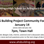 AHS Building Project Community Forum – LIVE