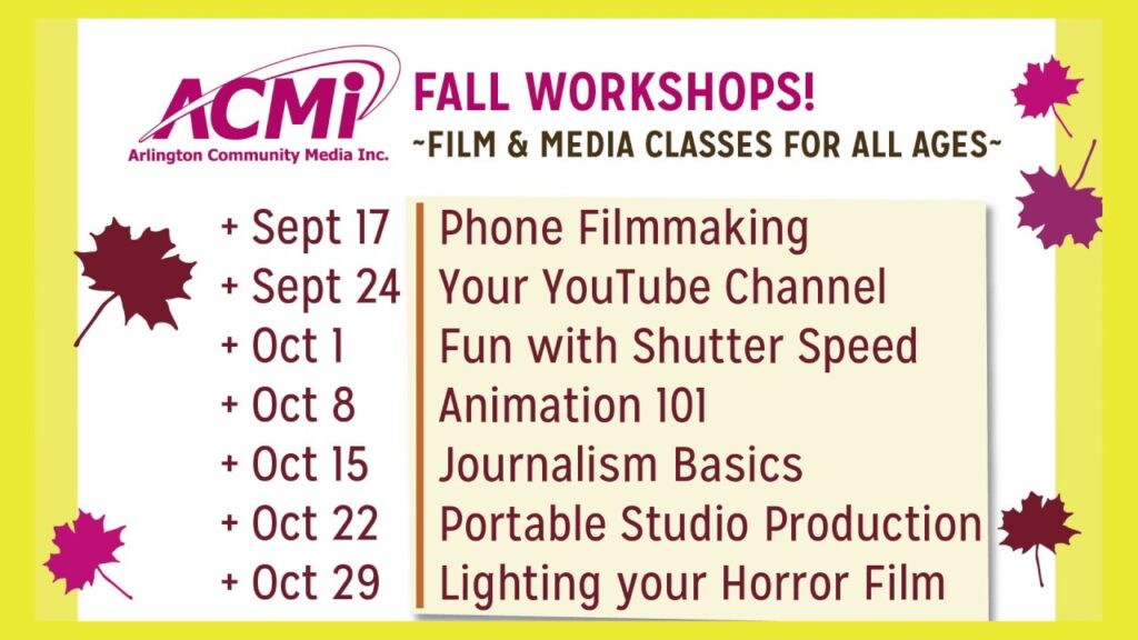 fall workshops