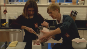 teen cooking RASPBERRY BUCHE