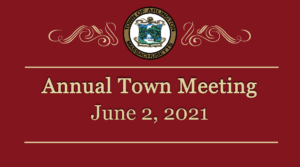 Town Meeting – June 2, 2021