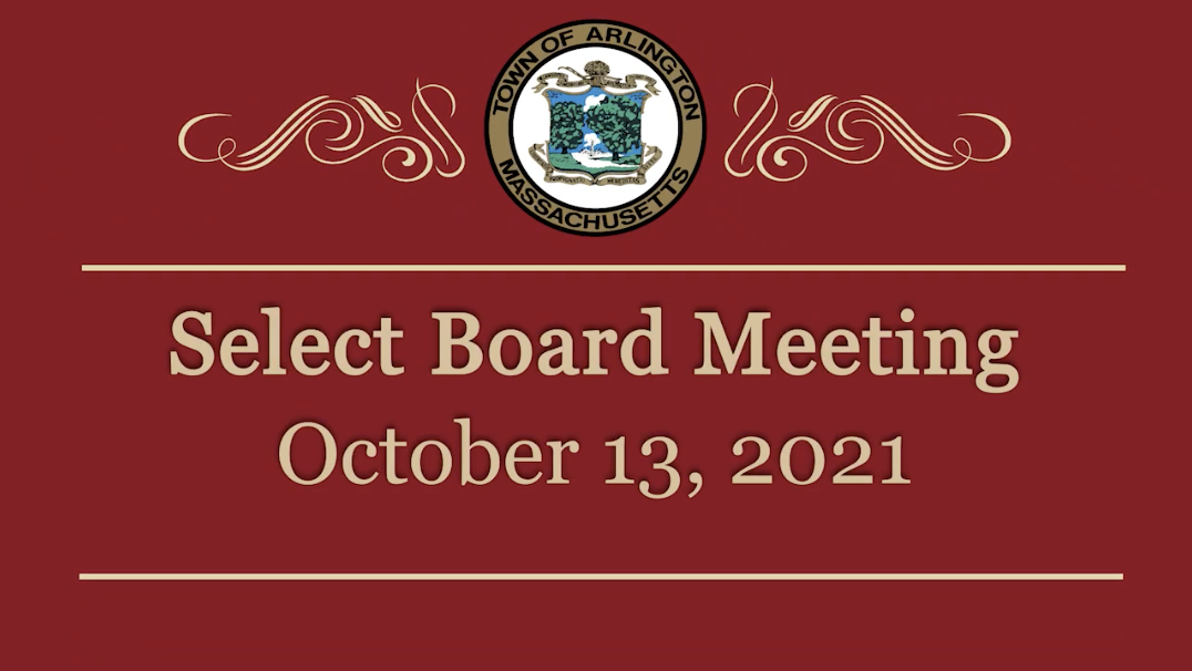 Select Board Meeting – October 13, 2021