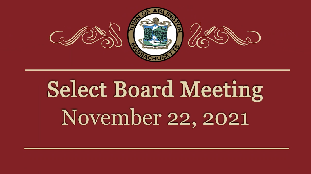 Select Board Meeting – November 22, 2021