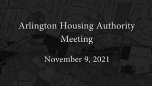 arlington-housing authority meeting