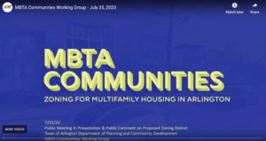 MBTA Communities and Arlington – A Controversial Situation